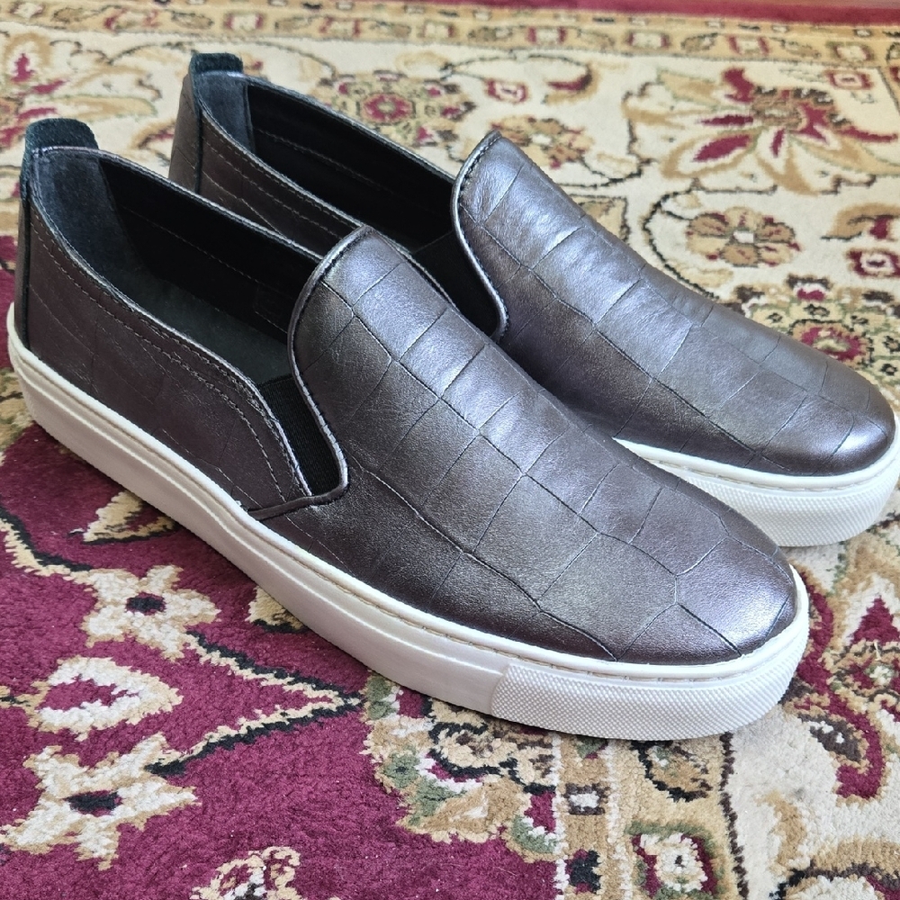 THE FLEXX Metallic Slip-On Loafers